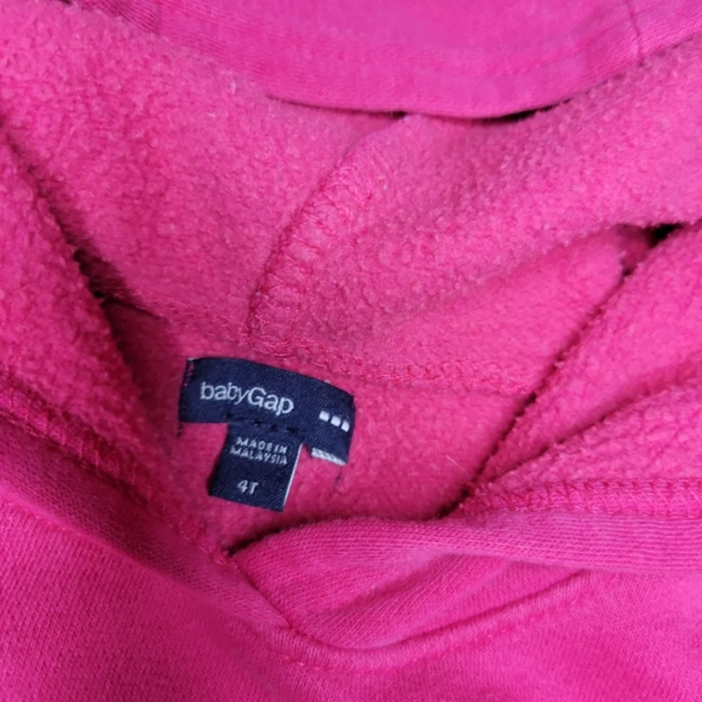 Gap Toddler hot‎ pink soft fuzzy pullover 4T